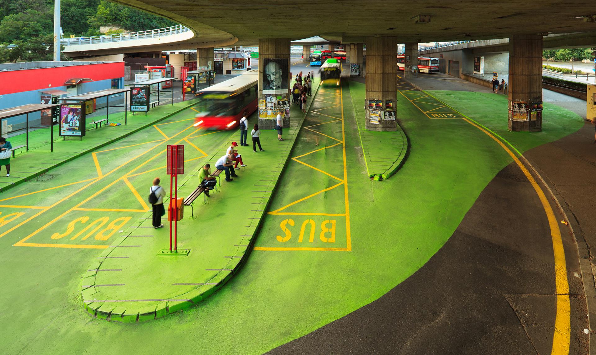 Bus terminal under the bridge - image 5
