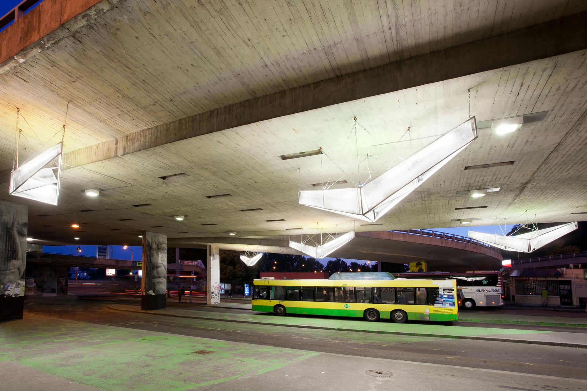 Bus terminal under the bridge - image 6
