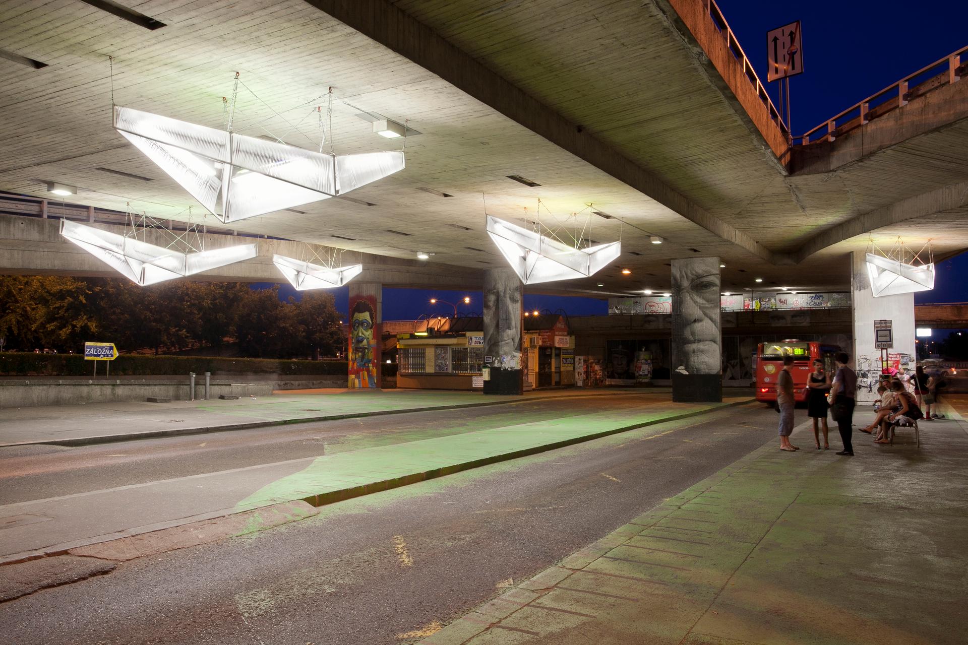 Bus terminal under the bridge - image 10
