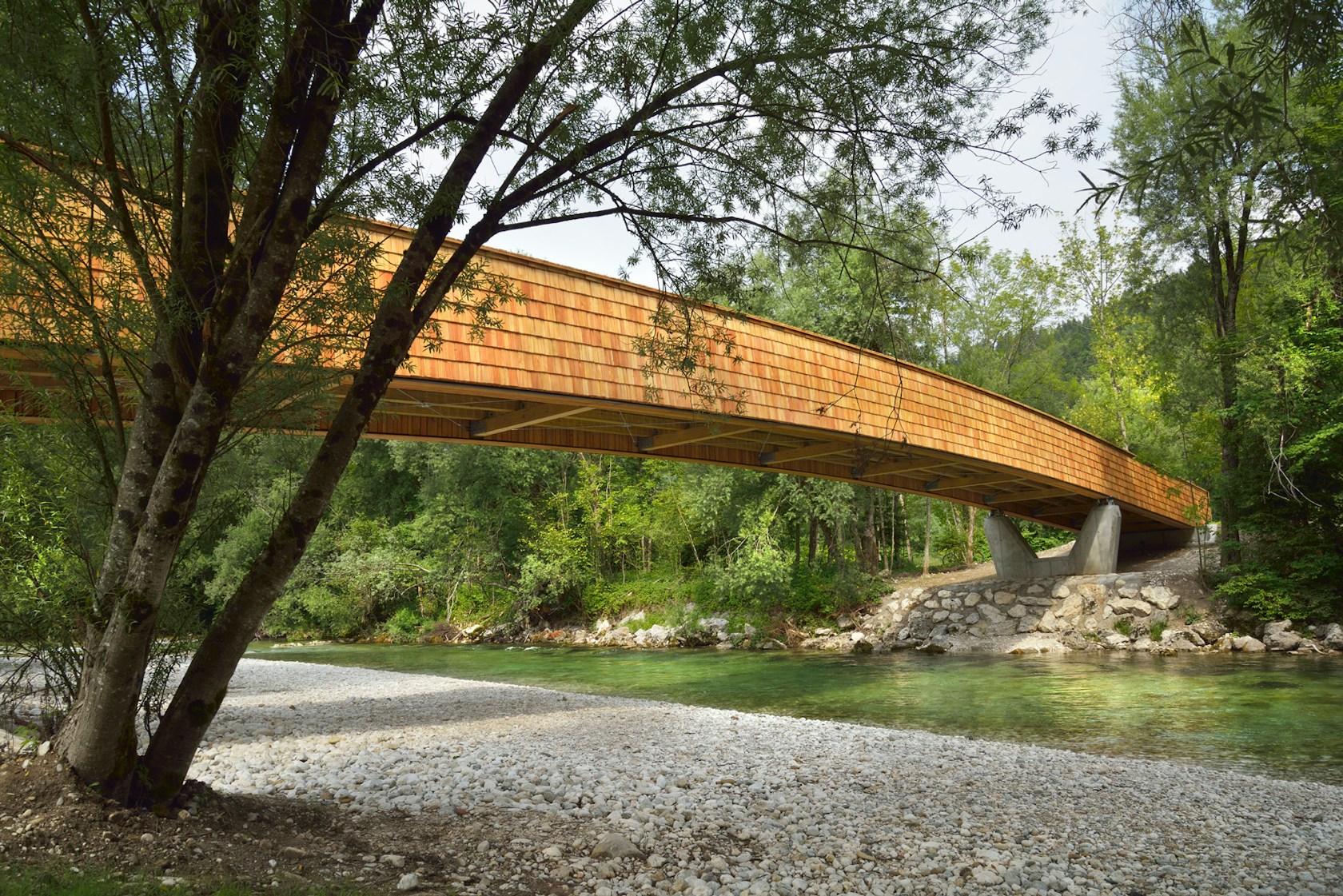 Bicycle Bridge Across the Sava River