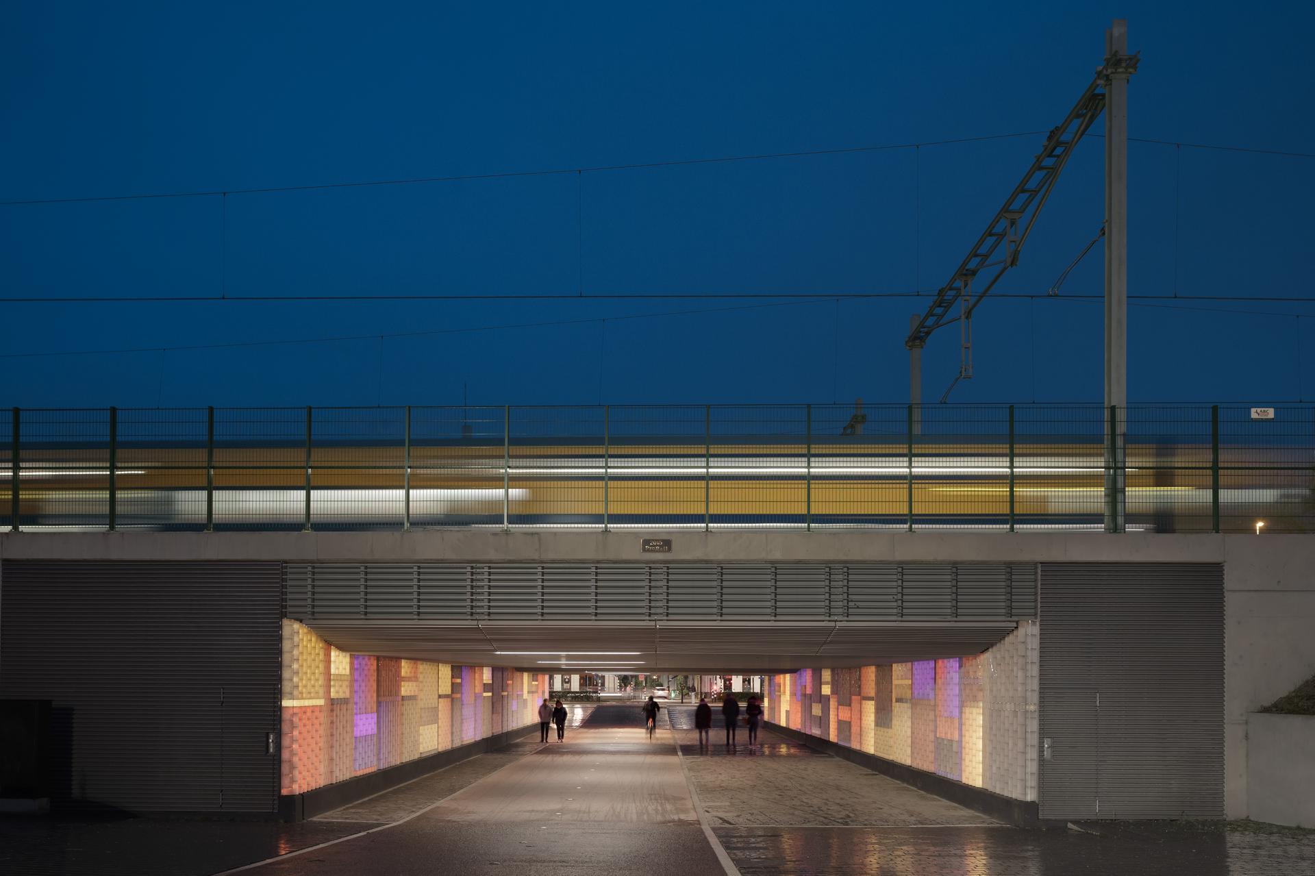 Augmented Brickwork Public Railway Passage Tilburg - image 4