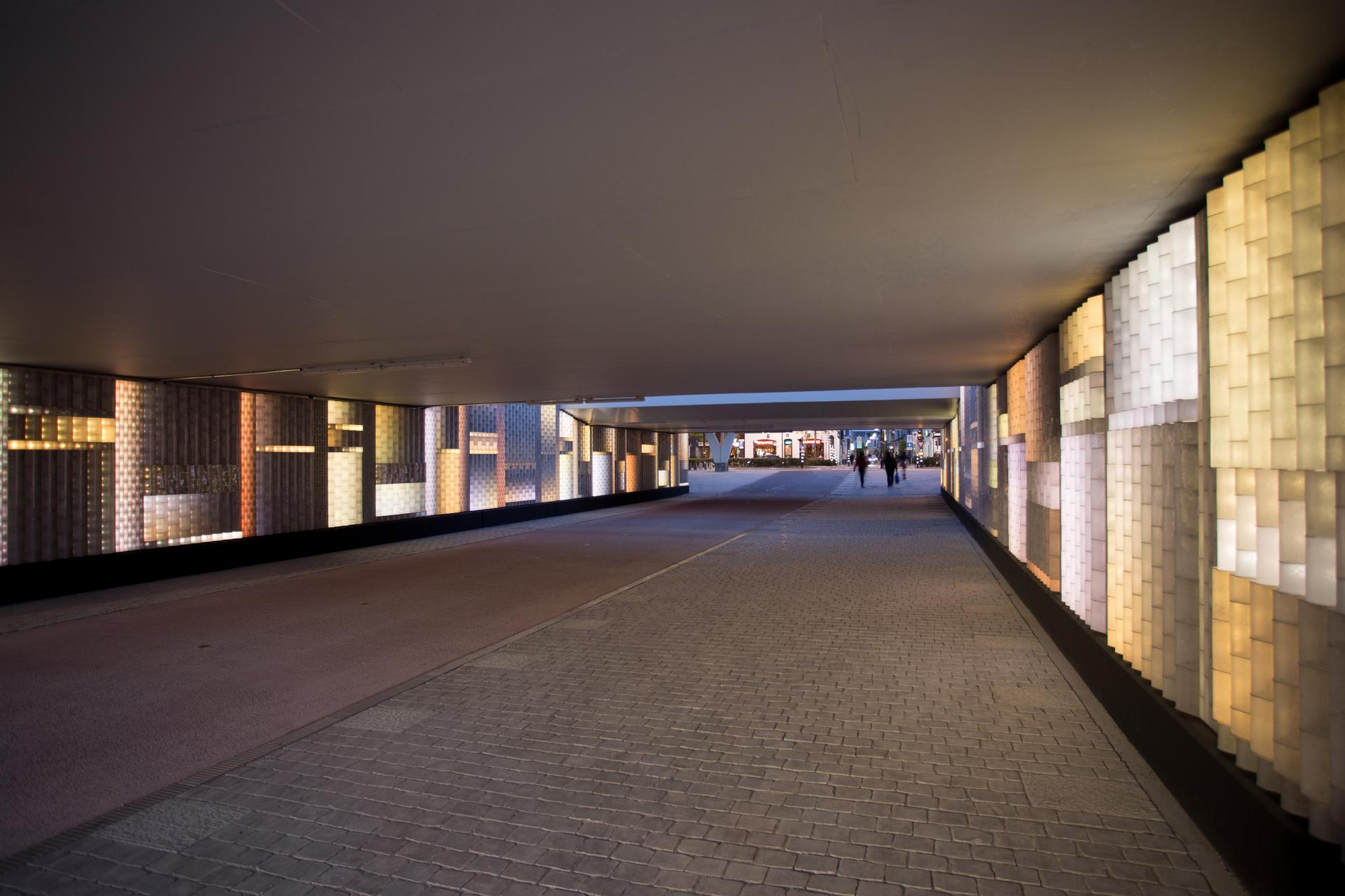 Augmented Brickwork Public Railway Passage Tilburg - image 9