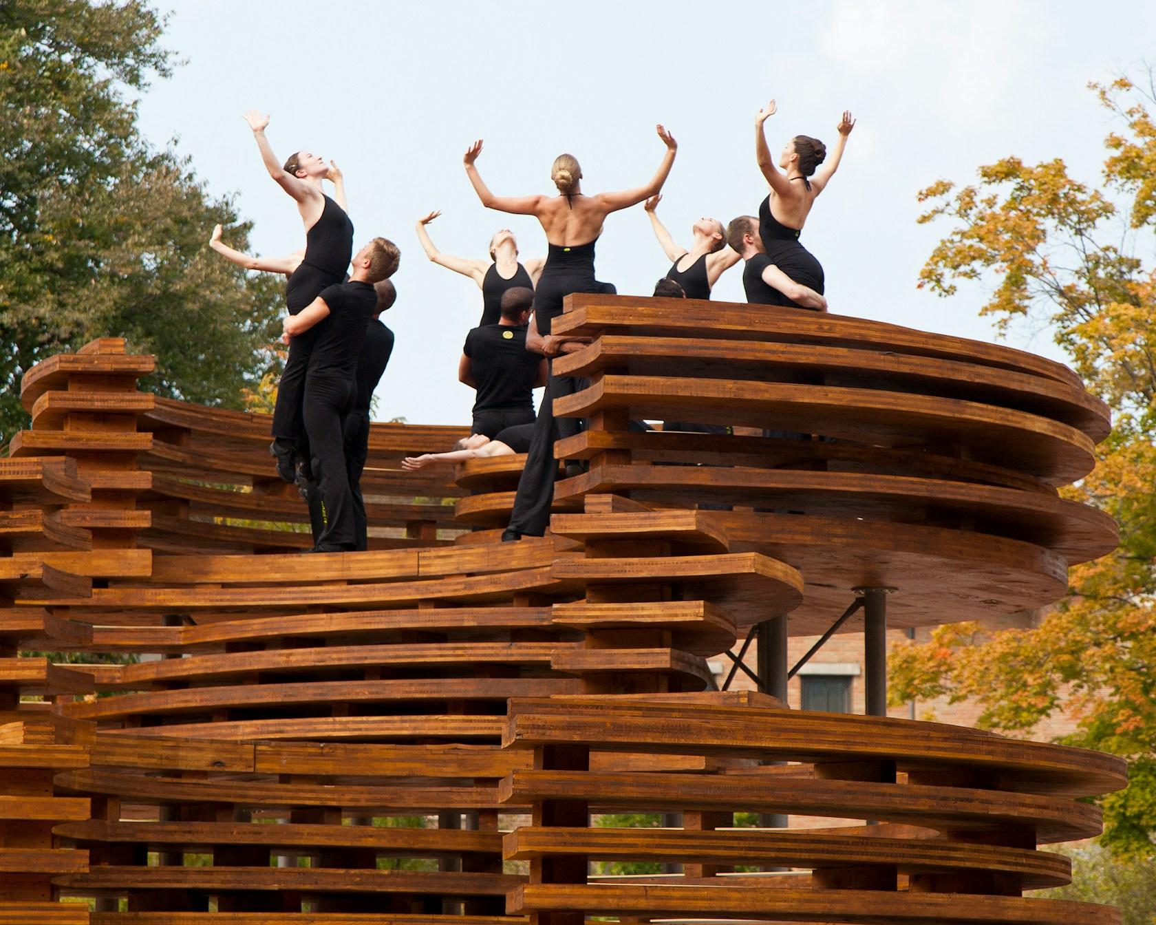 Conversation Plinth: Indiana Hardwood CLT project - image 5