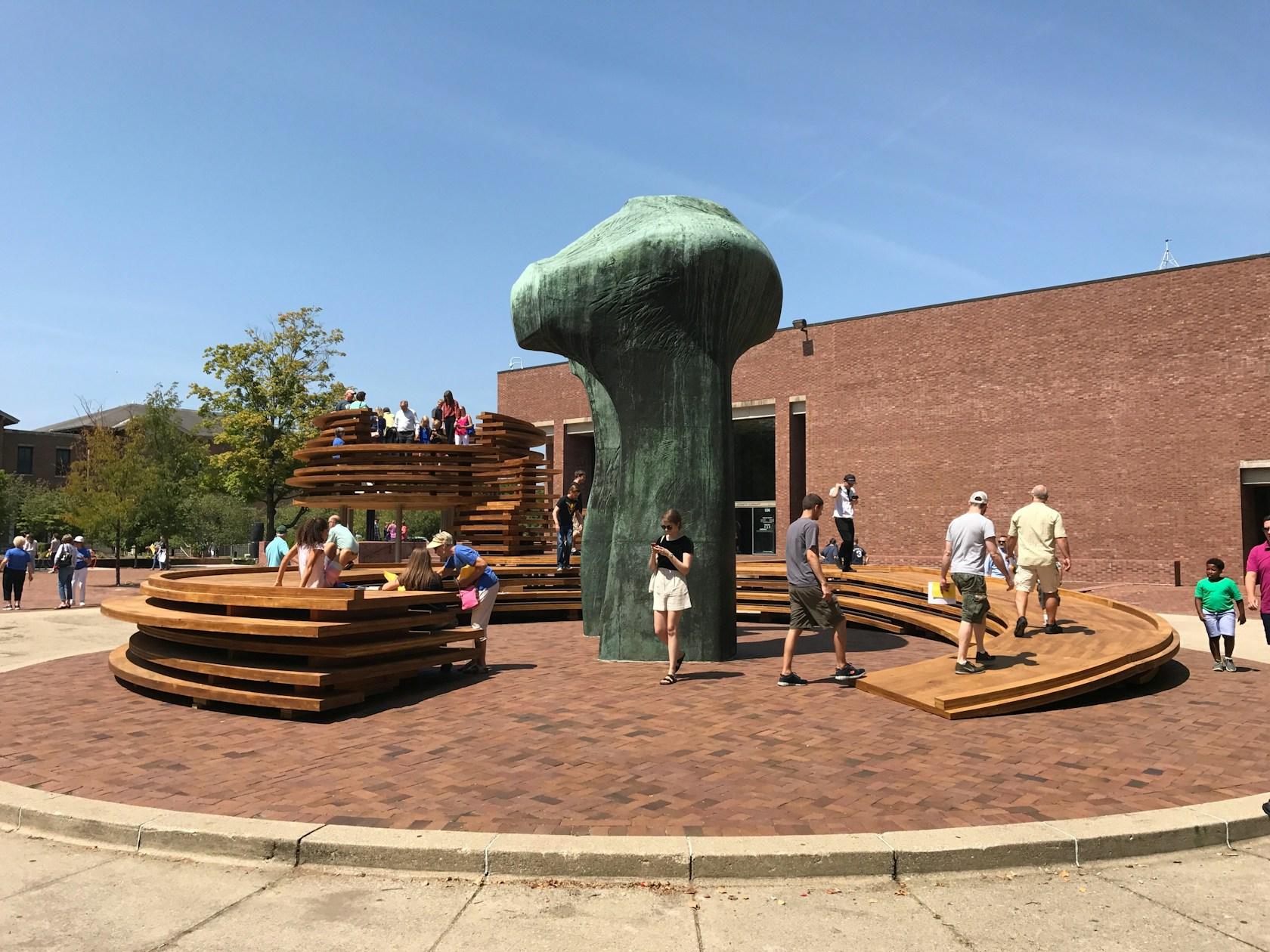 Conversation Plinth: Indiana Hardwood CLT project - image 4