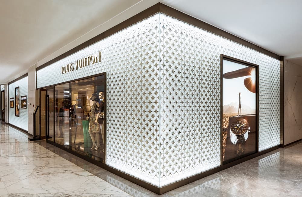 Louis Vuitton, Custom Convex 3D Architectural Glass