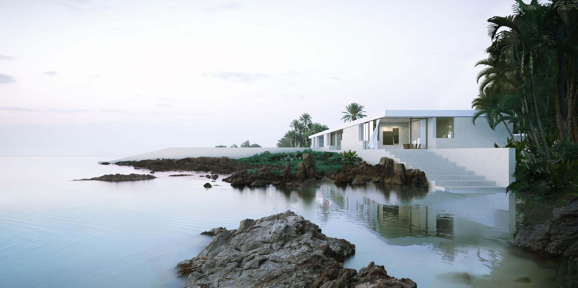 House by the ocean