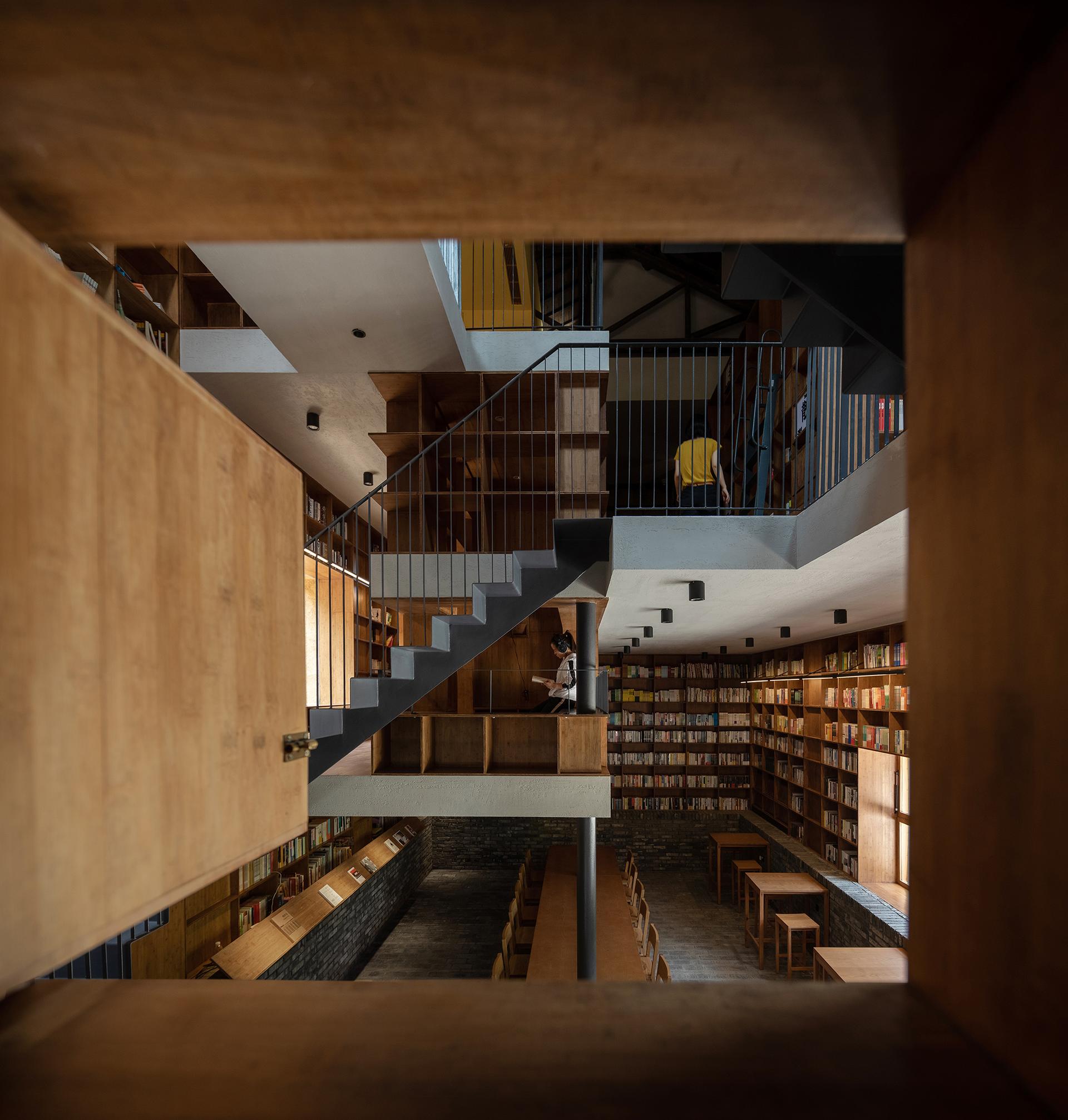 Capsule hotel in a rural library - image 30