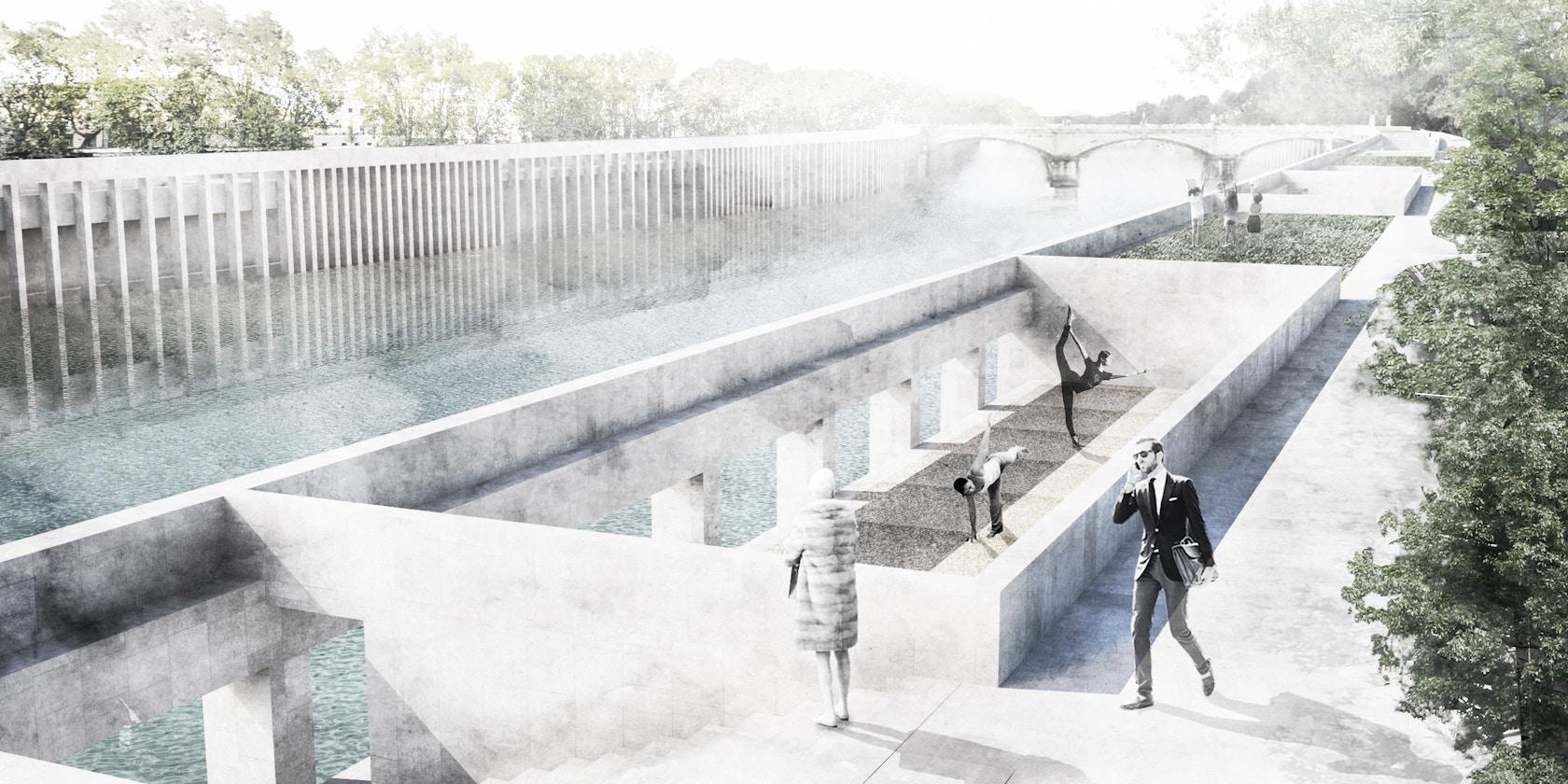 Roman Façade/Piazzas of the Tiber - image 3