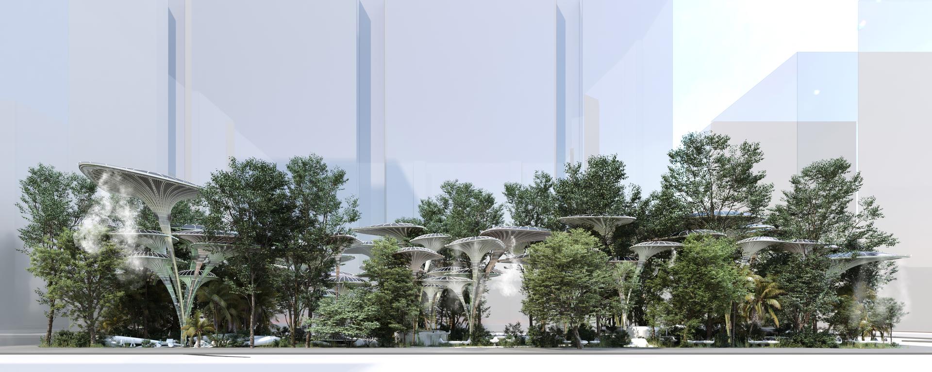 "The artificial breathing palm modular structure system", " Oasys + System" - image 3