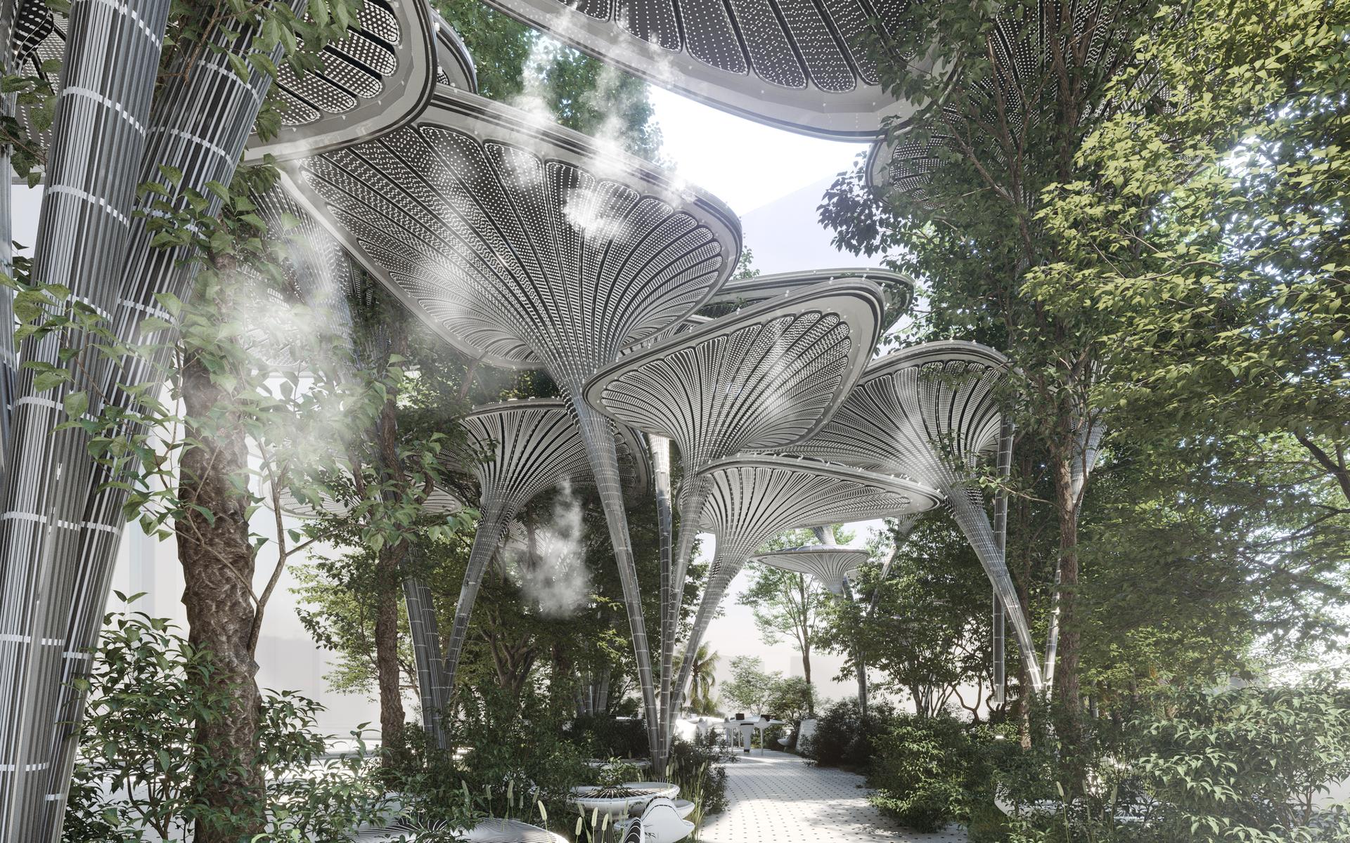"The artificial breathing palm modular structure system", " Oasys + System" - image 6