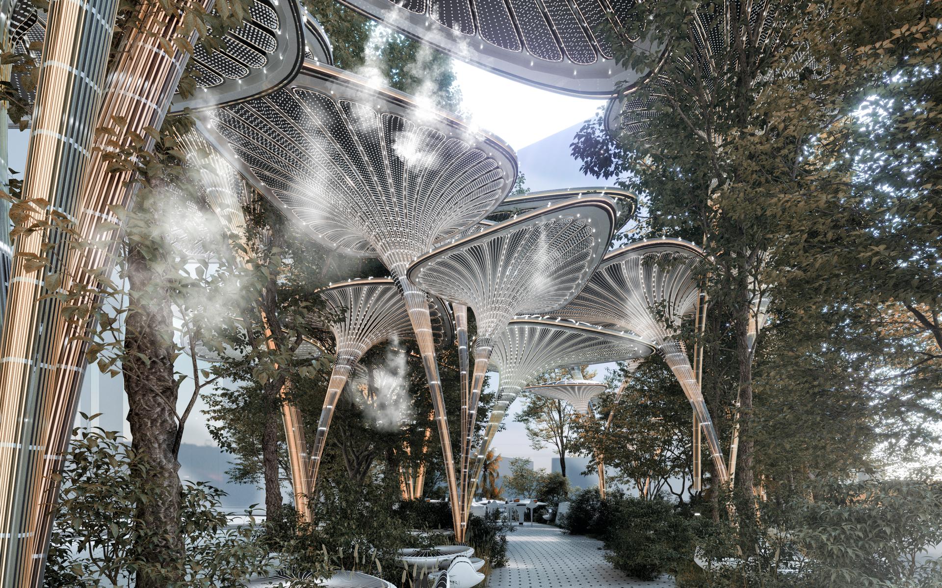 "The artificial breathing palm modular structure system", " Oasys + System" - image 7