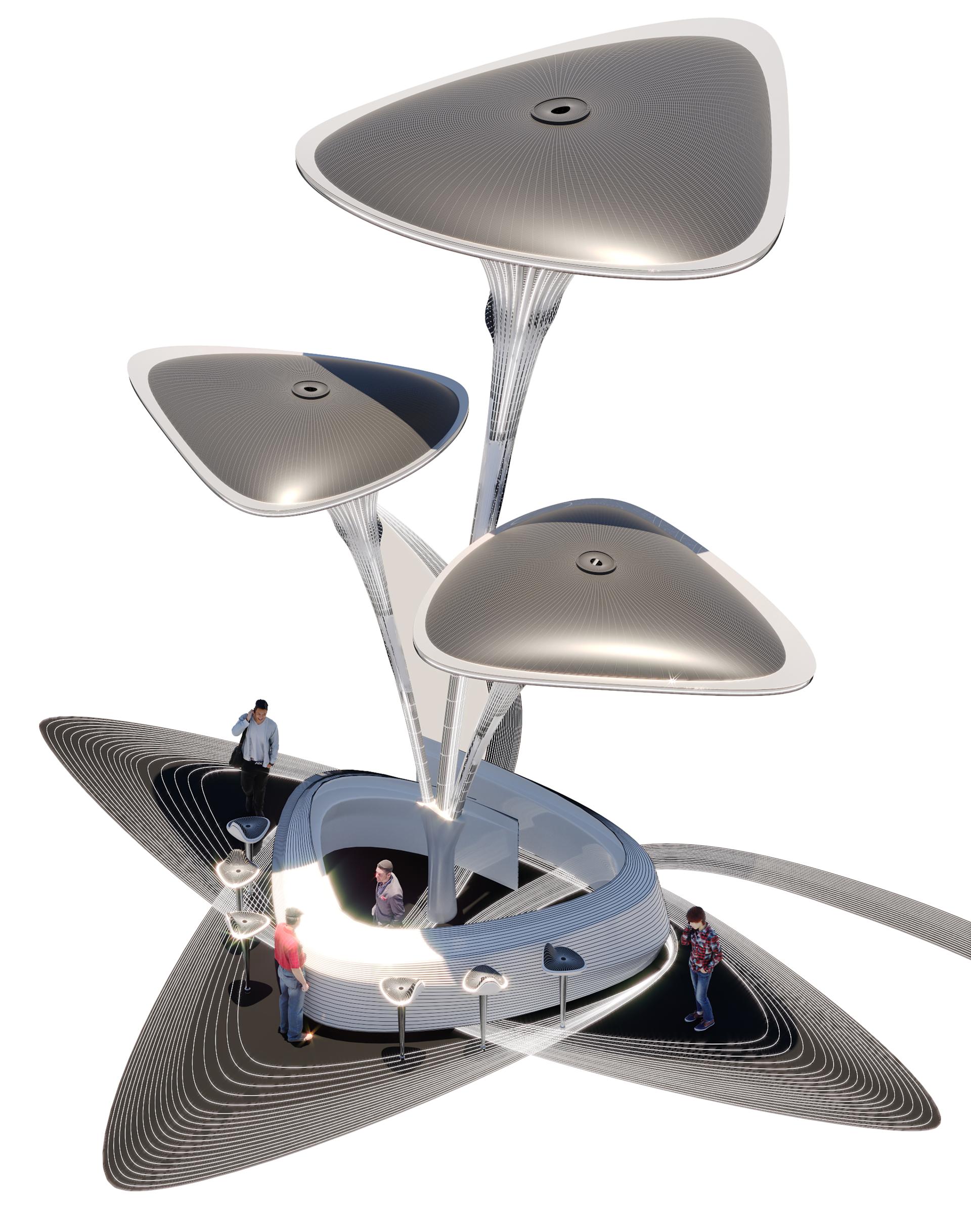 "The artificial breathing palm modular structure system", " Oasys + System" - image 11