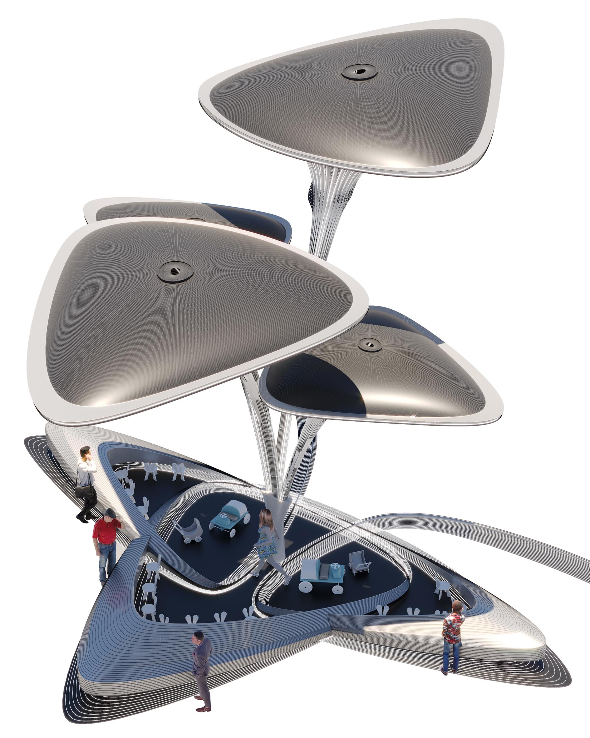 "The artificial breathing palm modular structure system", " Oasys + System" - image 13