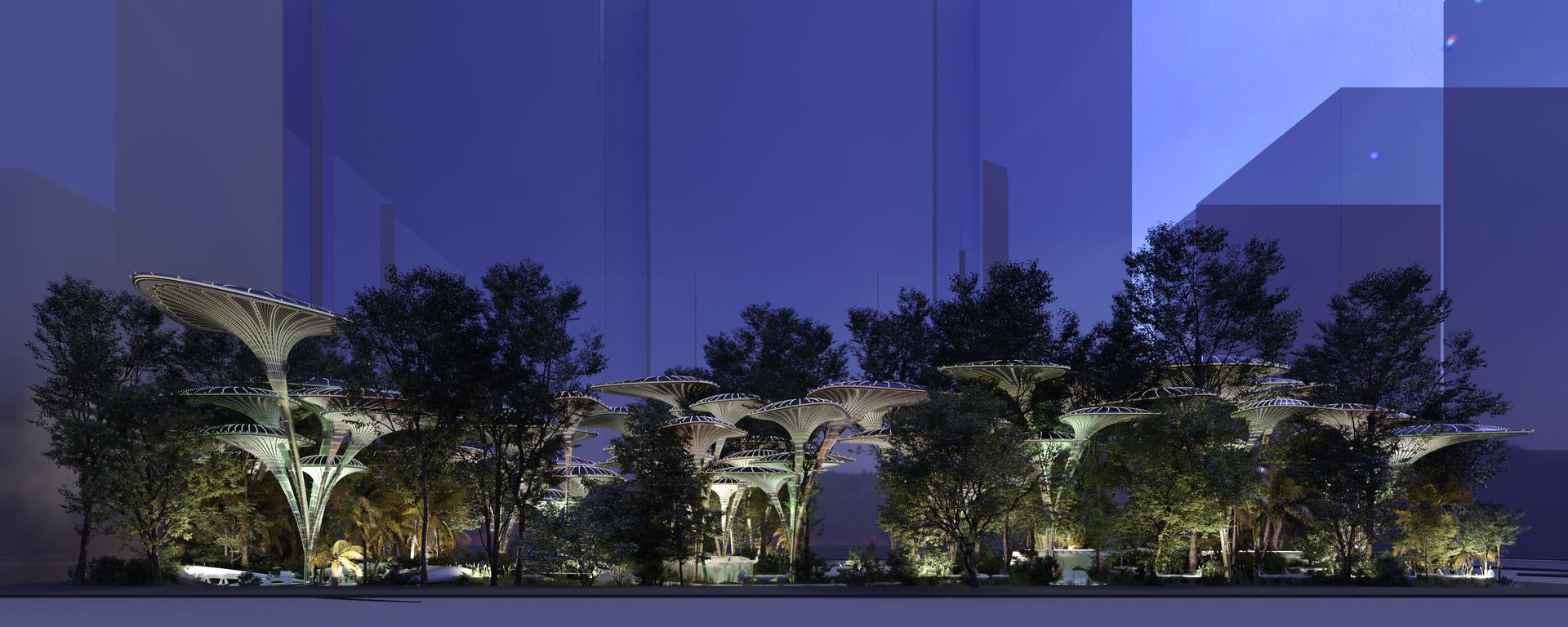 "The artificial breathing palm modular structure system", " Oasys + System" - image 4