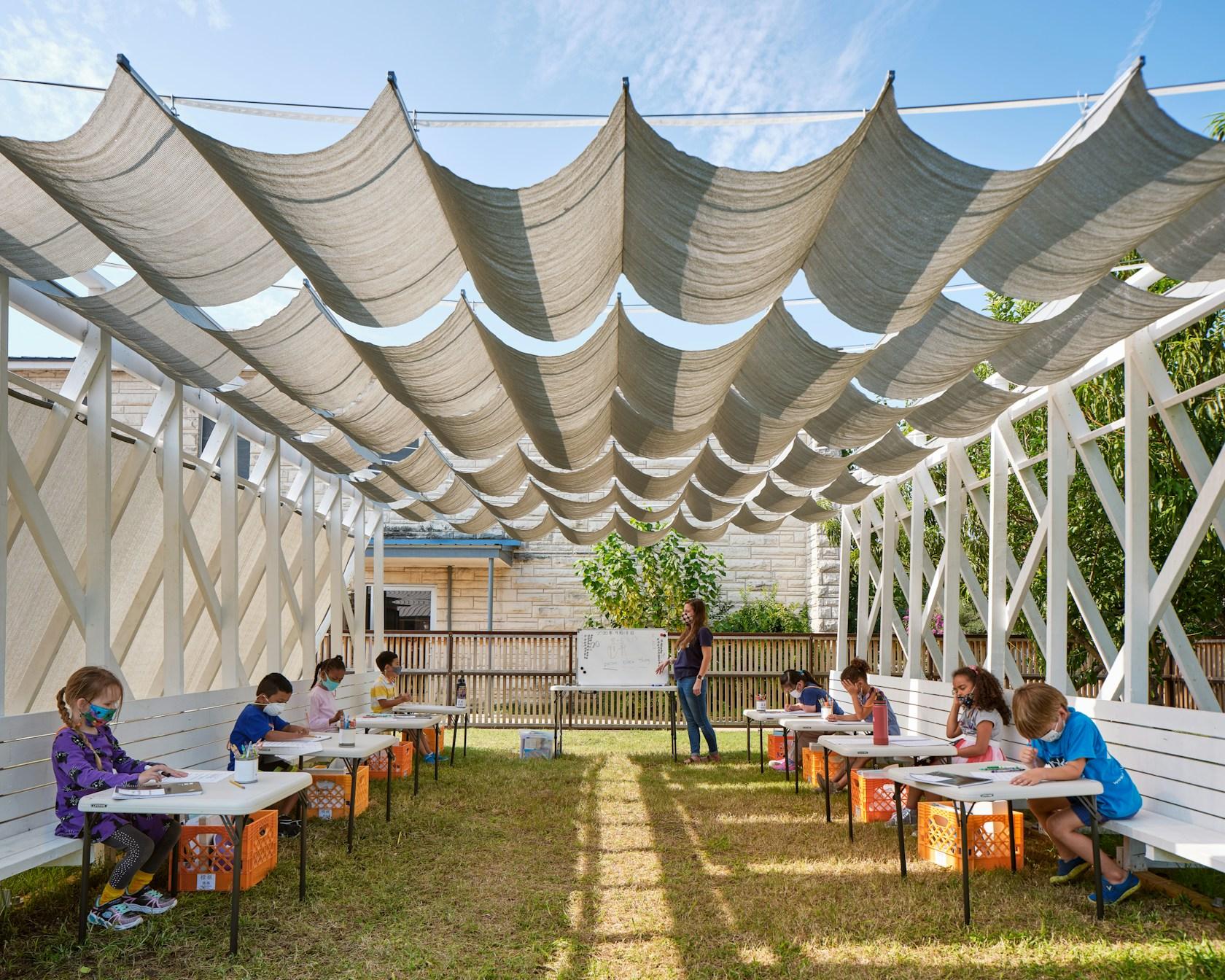 Temporary Tiger Covid Classroom