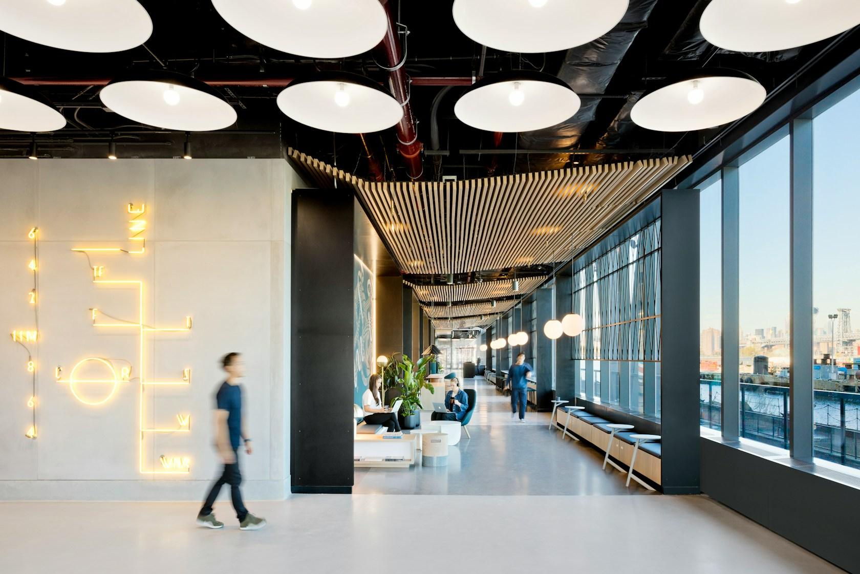 Dock 72 Lobby at Brooklyn Navy Yard