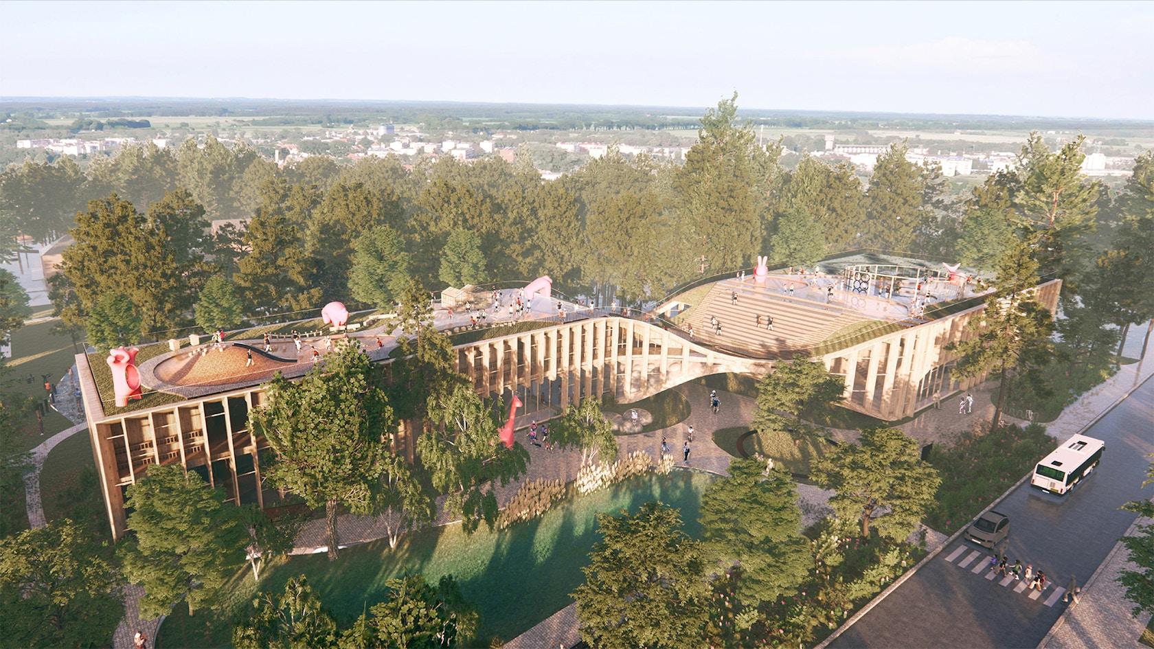 THE NATURE GATE, Józefów Kindergarten & Library - image 3