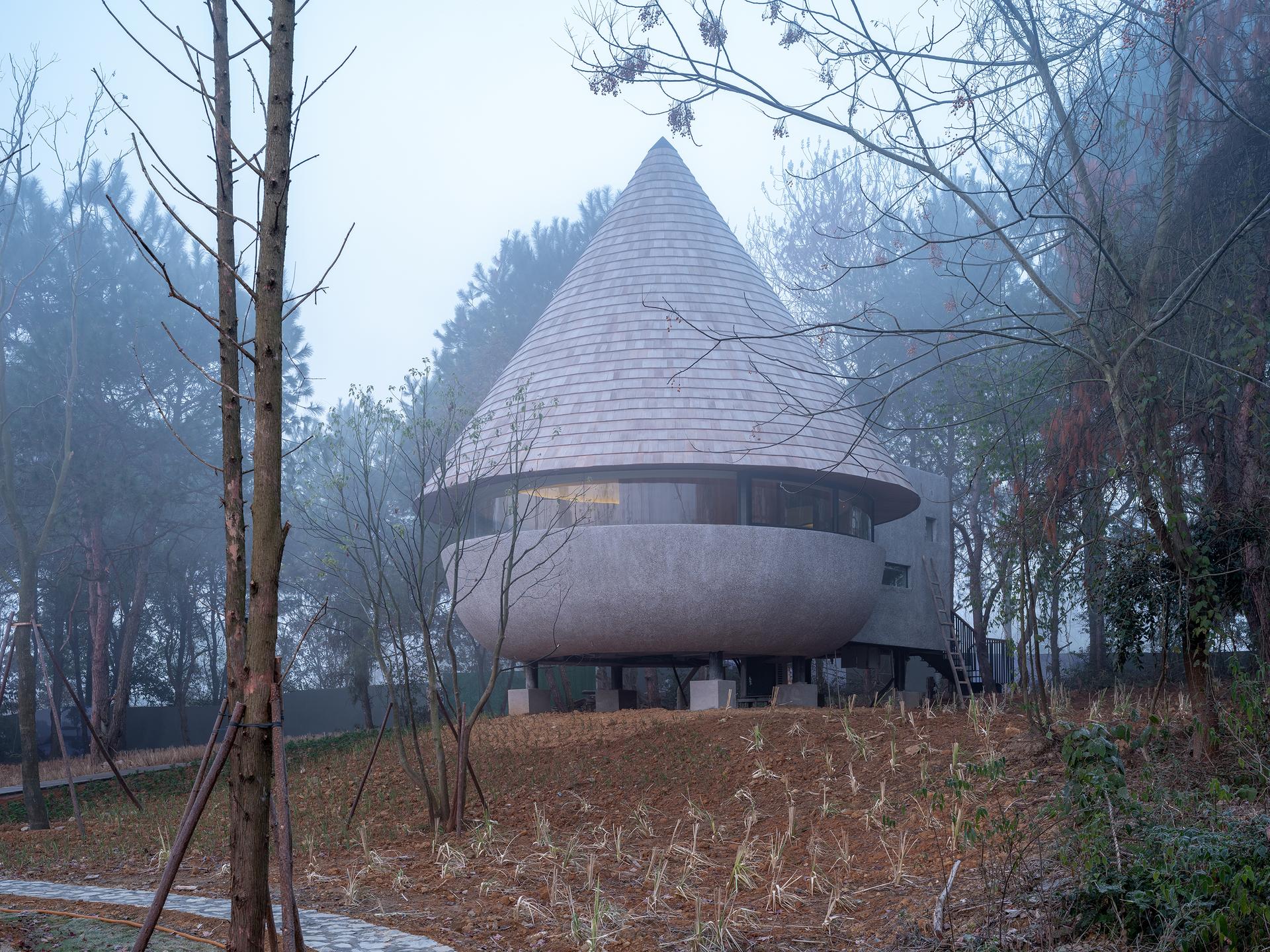 The Mushroom - a wood house in the forest - image 13