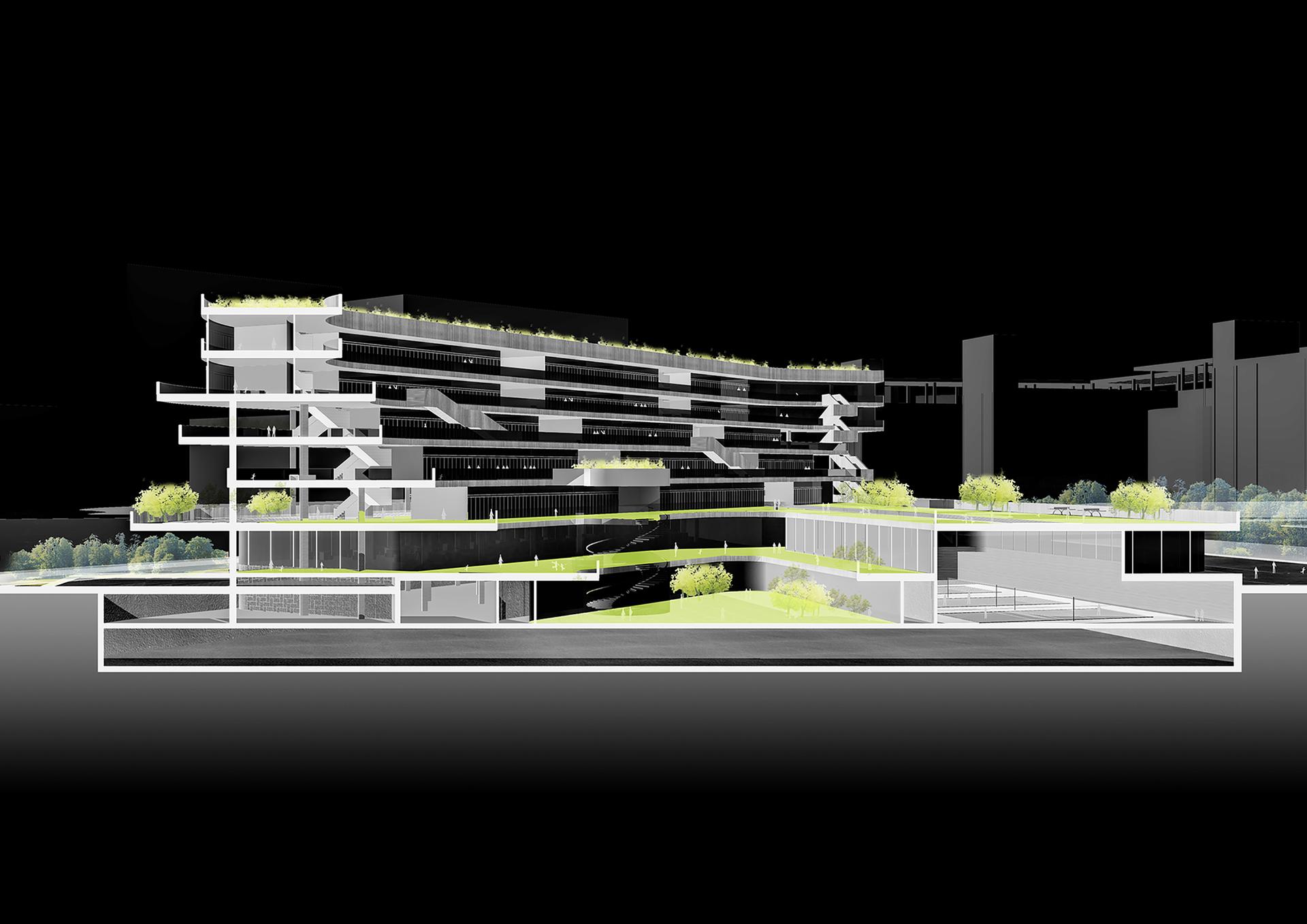 A New Flowing Campus Growing from The Old Chessboard - image 15