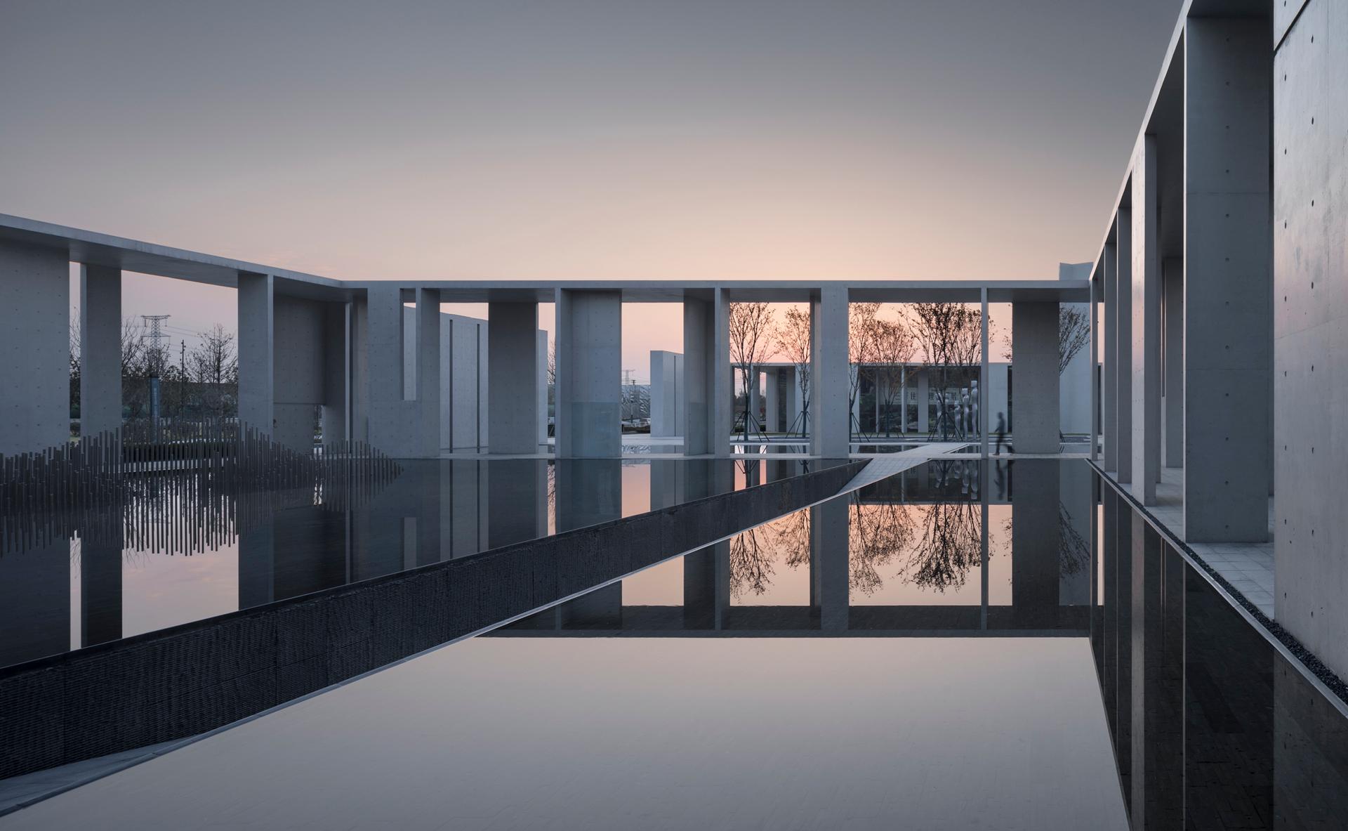 Cultural center of Beicheng Central Park in Hefei