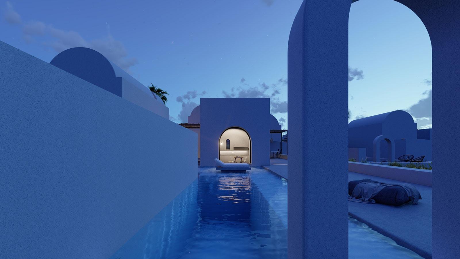 Arched residencies in Santorini island - image 12