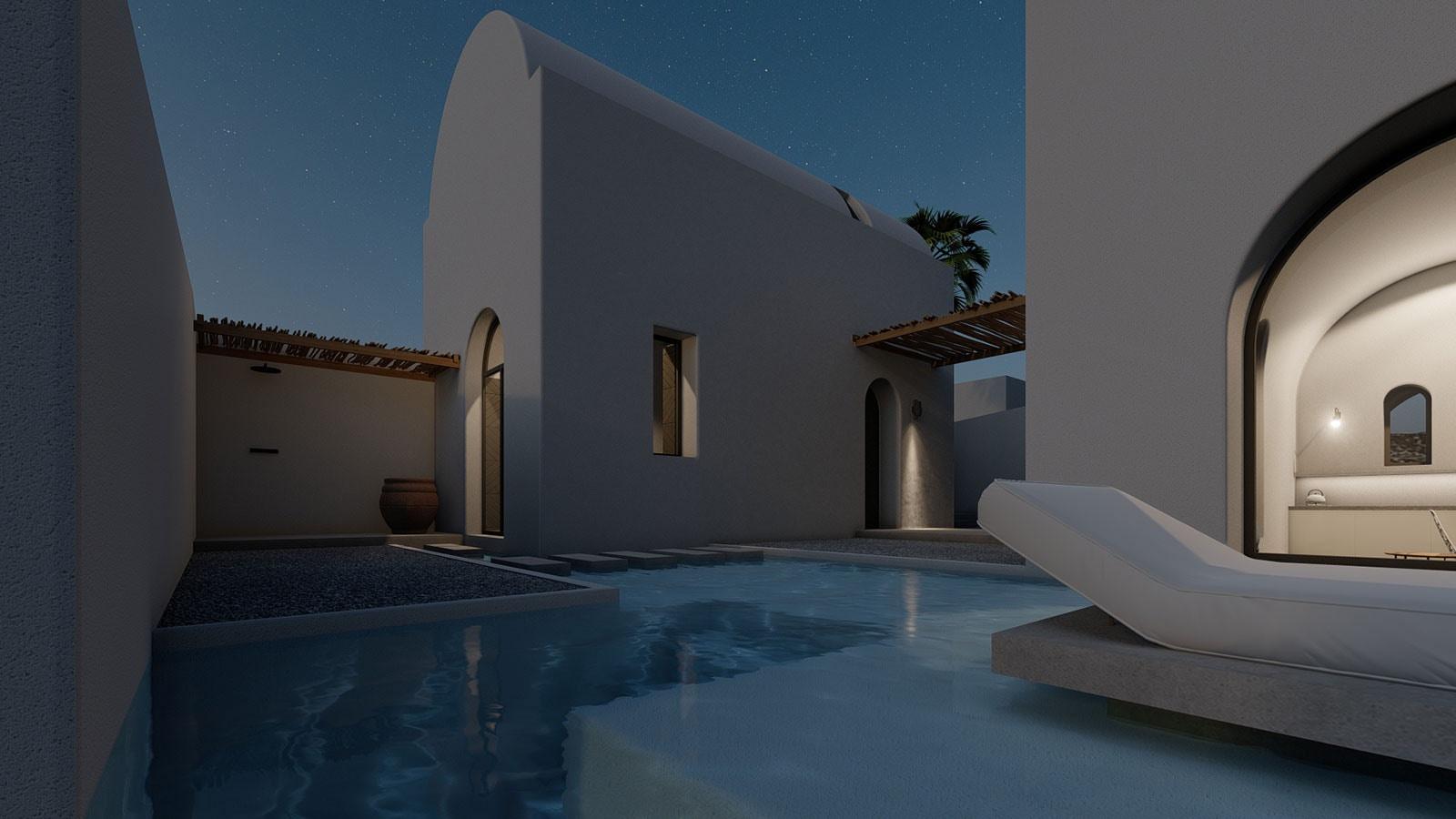 Arched residencies in Santorini island - image 11