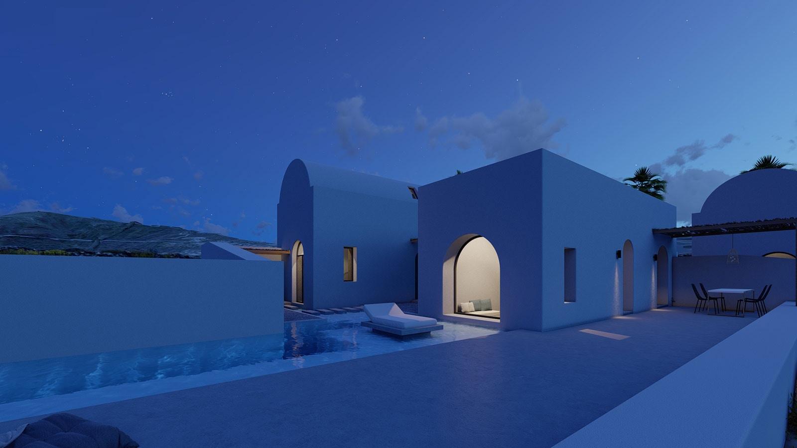 Arched residencies in Santorini island - image 17