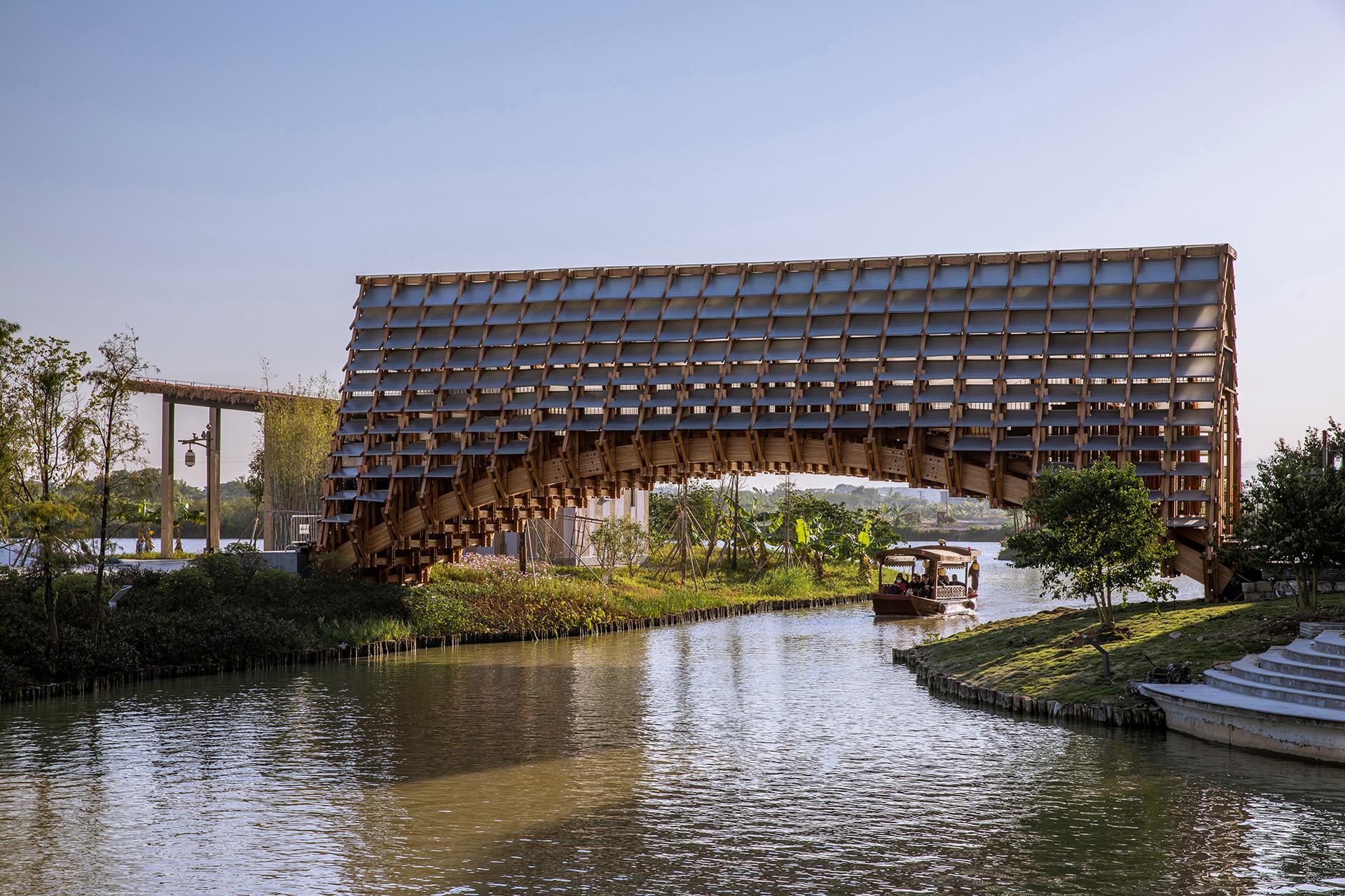 Timber Bridge in Gulou Waterfront