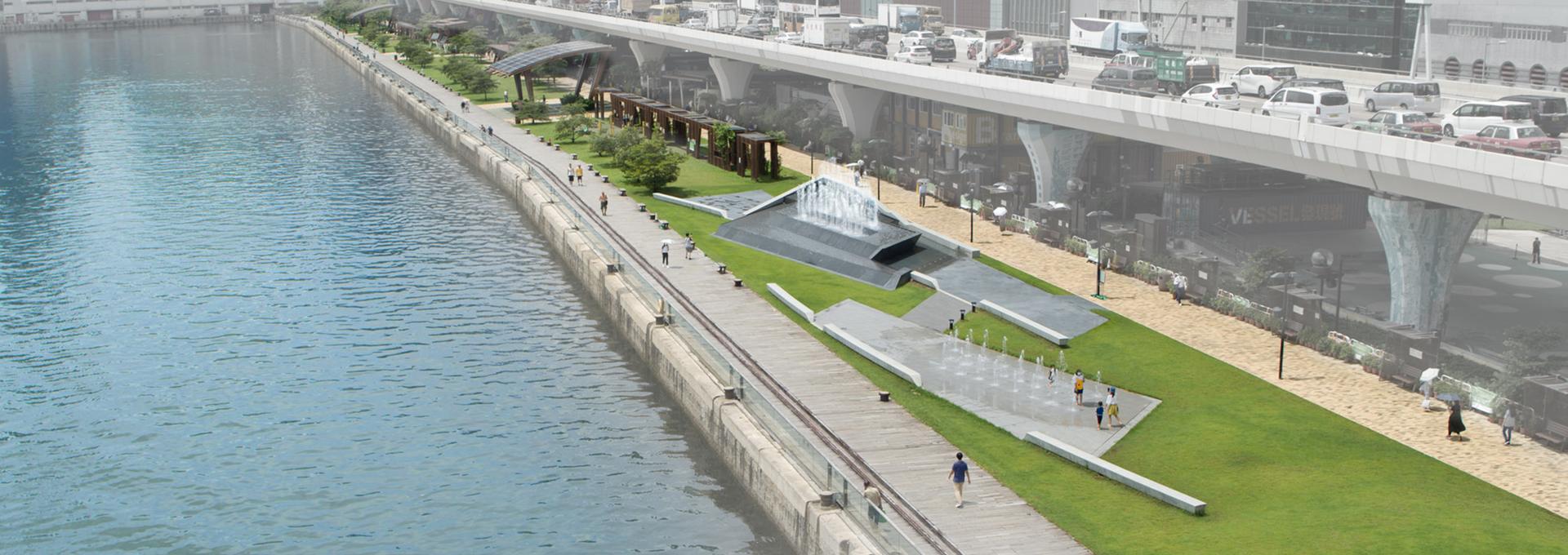Music Fountains at Kwun Tong Promenade