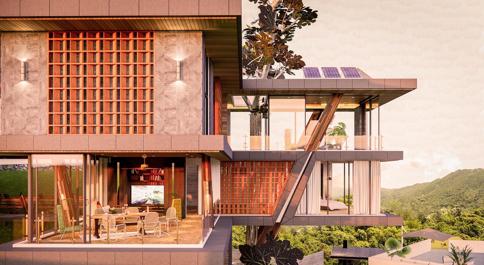 “𝗧𝗛𝗘 𝗧𝗥𝗘𝗘 𝗛𝗢𝗨𝗦𝗘” (Multi Level Residential house) - image 9