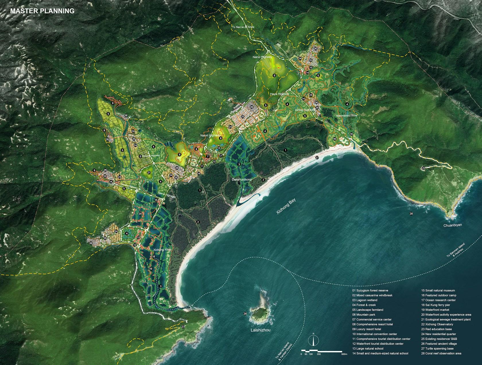 International Consulting on the Urban Design of Xichong, Nan’ao, Shenzhen City