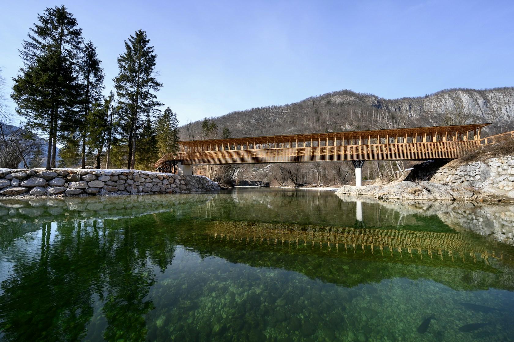 Cycling and Pedestrian Bridge in Bohinj Slovenia - image 2