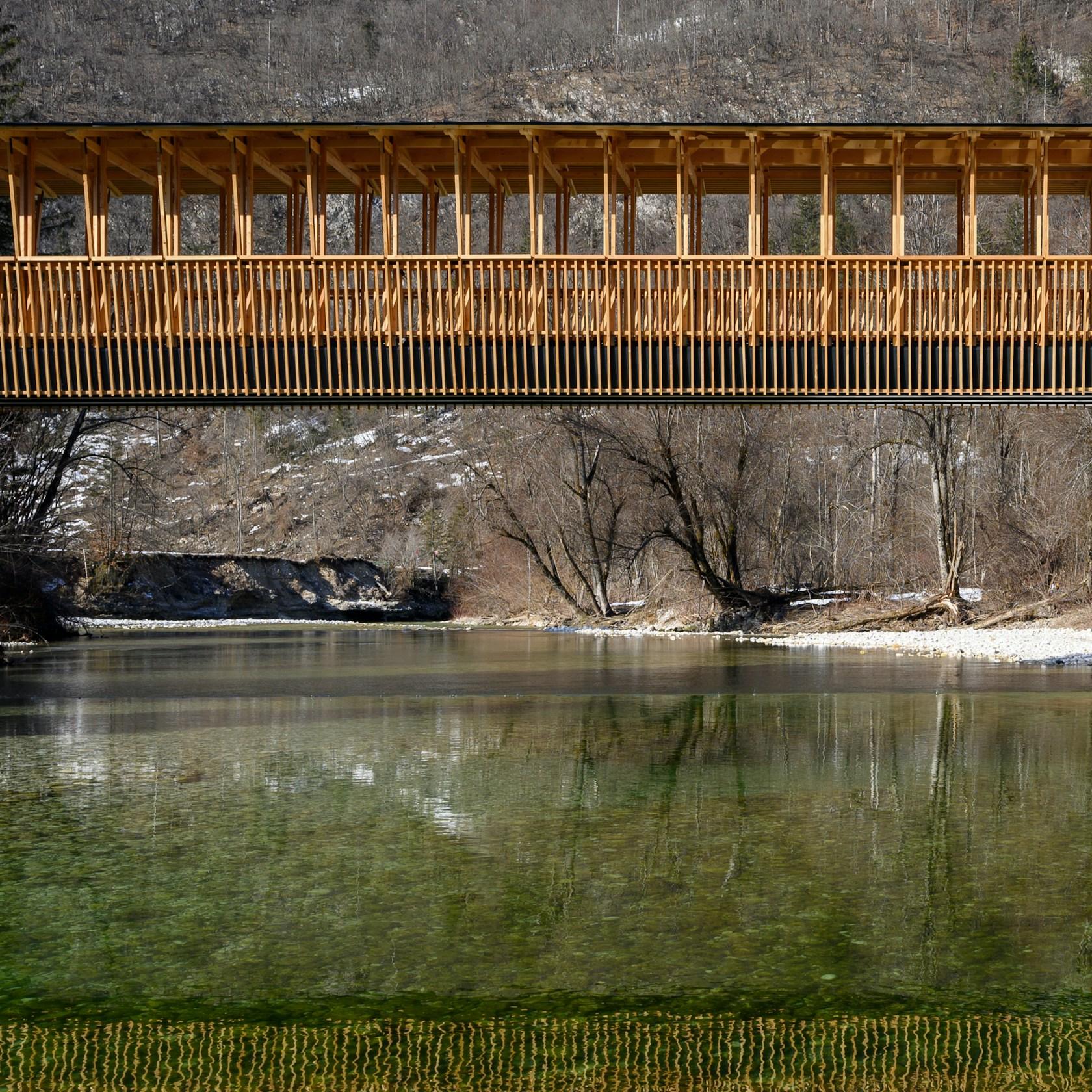 Cycling and Pedestrian Bridge in Bohinj Slovenia - image 3