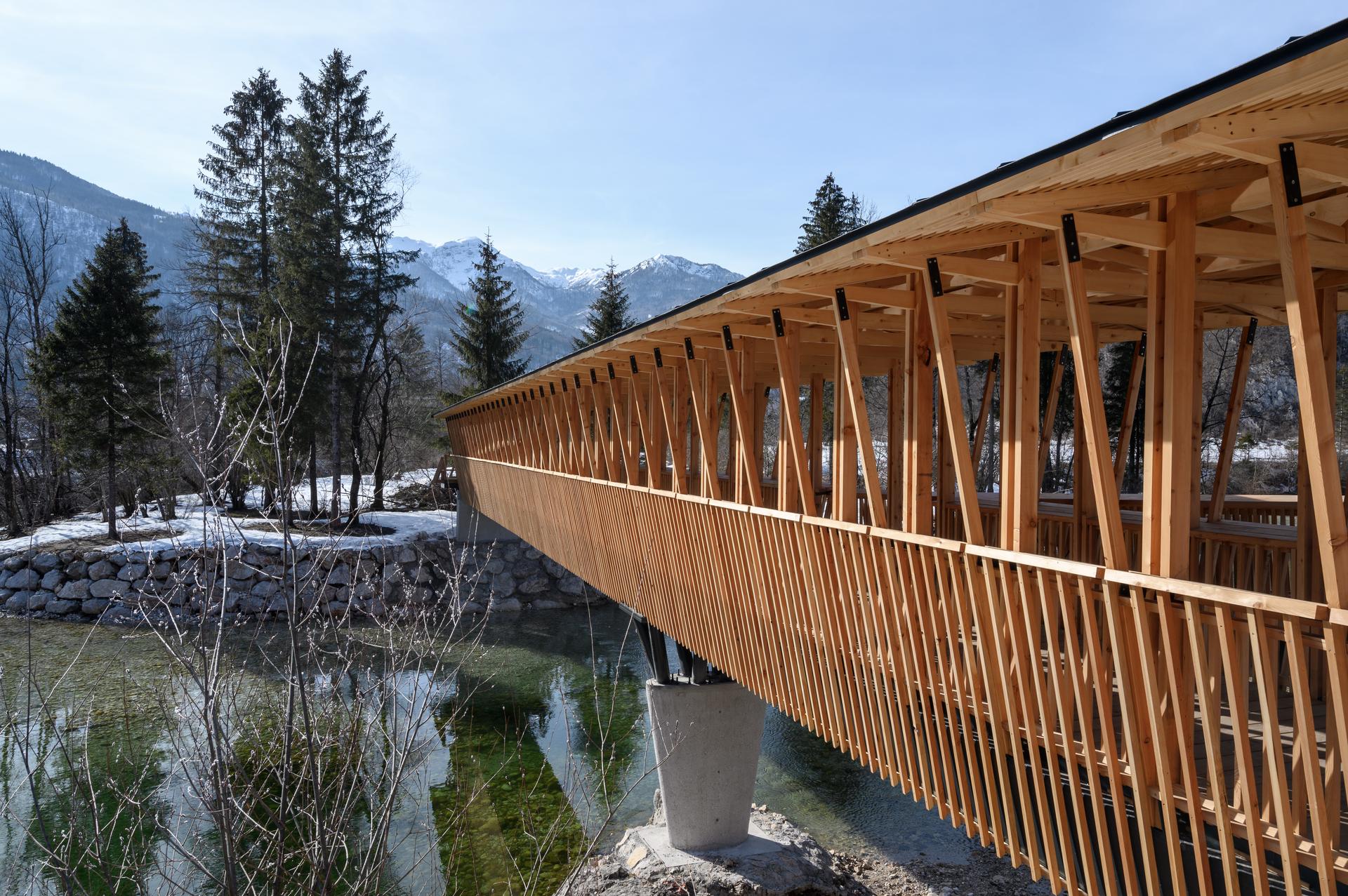 Cycling and Pedestrian Bridge in Bohinj Slovenia - image 5