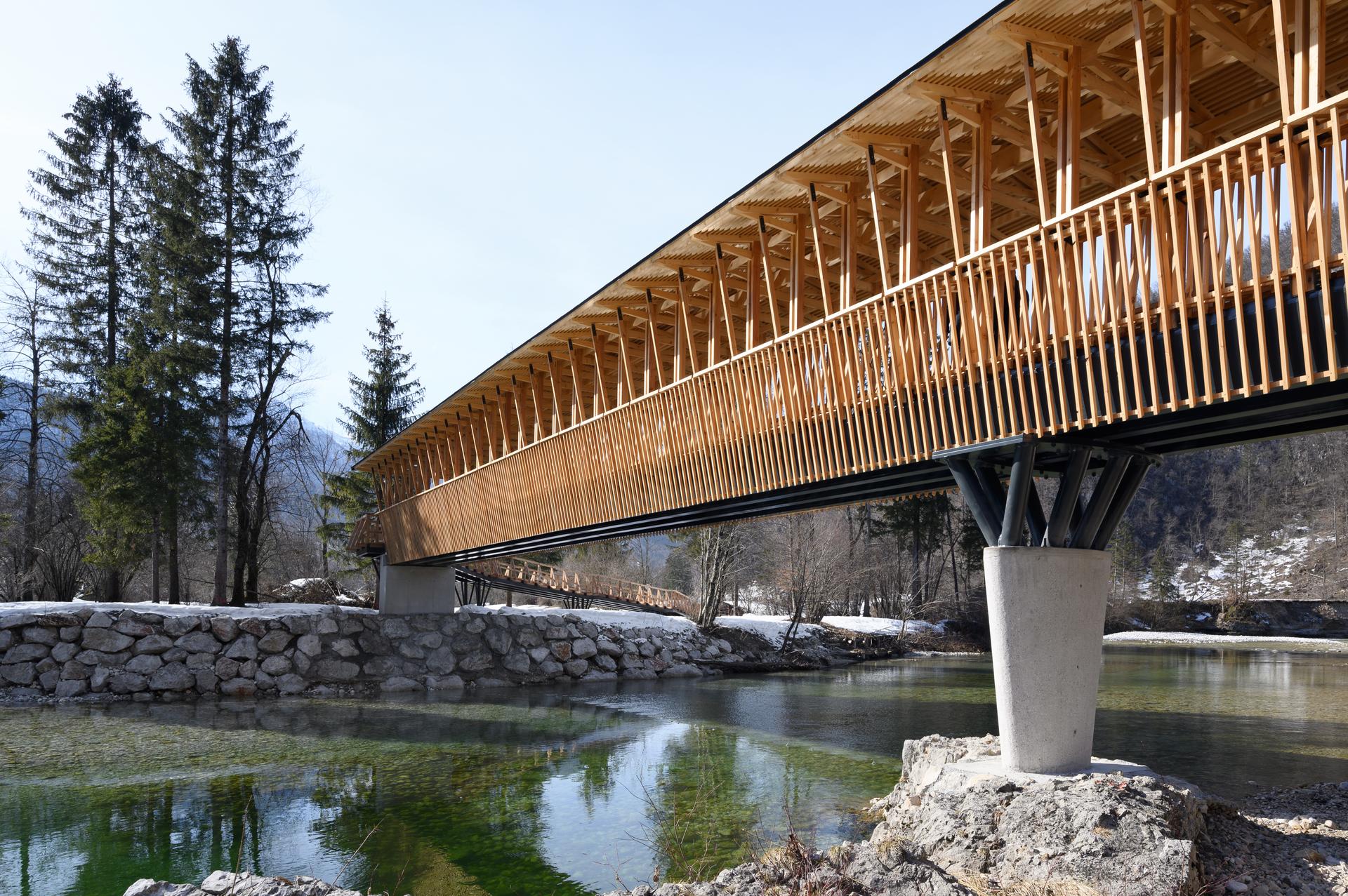 Cycling and Pedestrian Bridge in Bohinj Slovenia - image 6