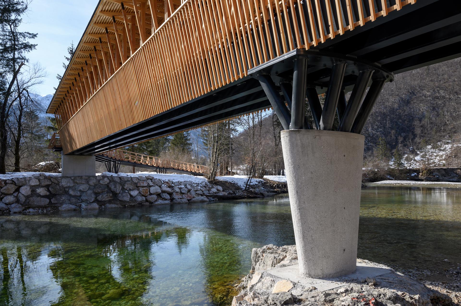 Cycling and Pedestrian Bridge in Bohinj Slovenia - image 7