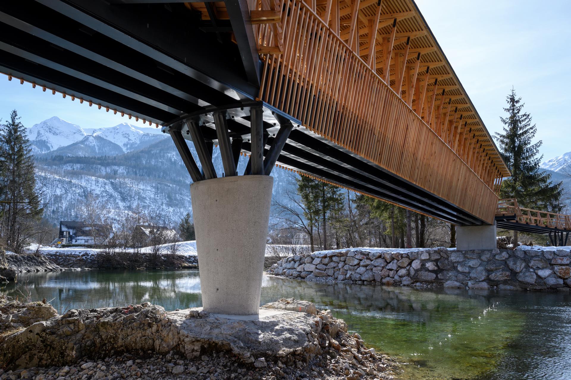 Cycling and Pedestrian Bridge in Bohinj Slovenia - image 8
