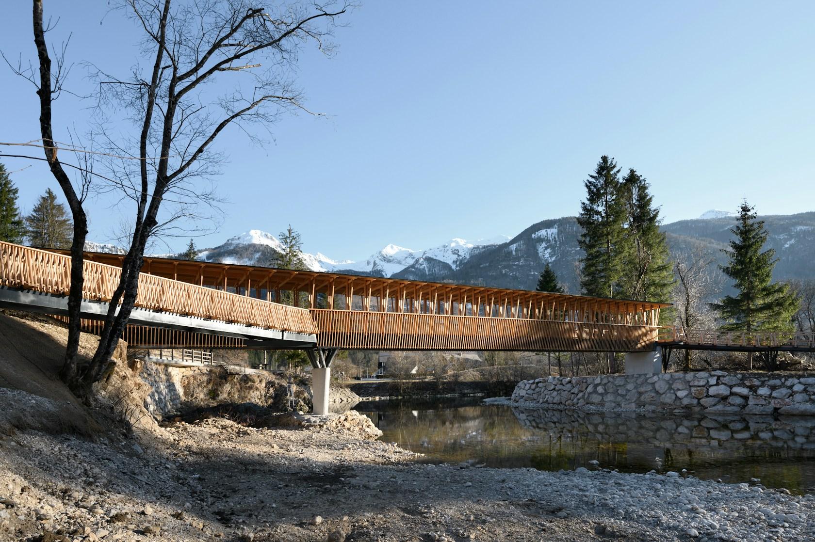 Cycling and Pedestrian Bridge in Bohinj Slovenia - image 9