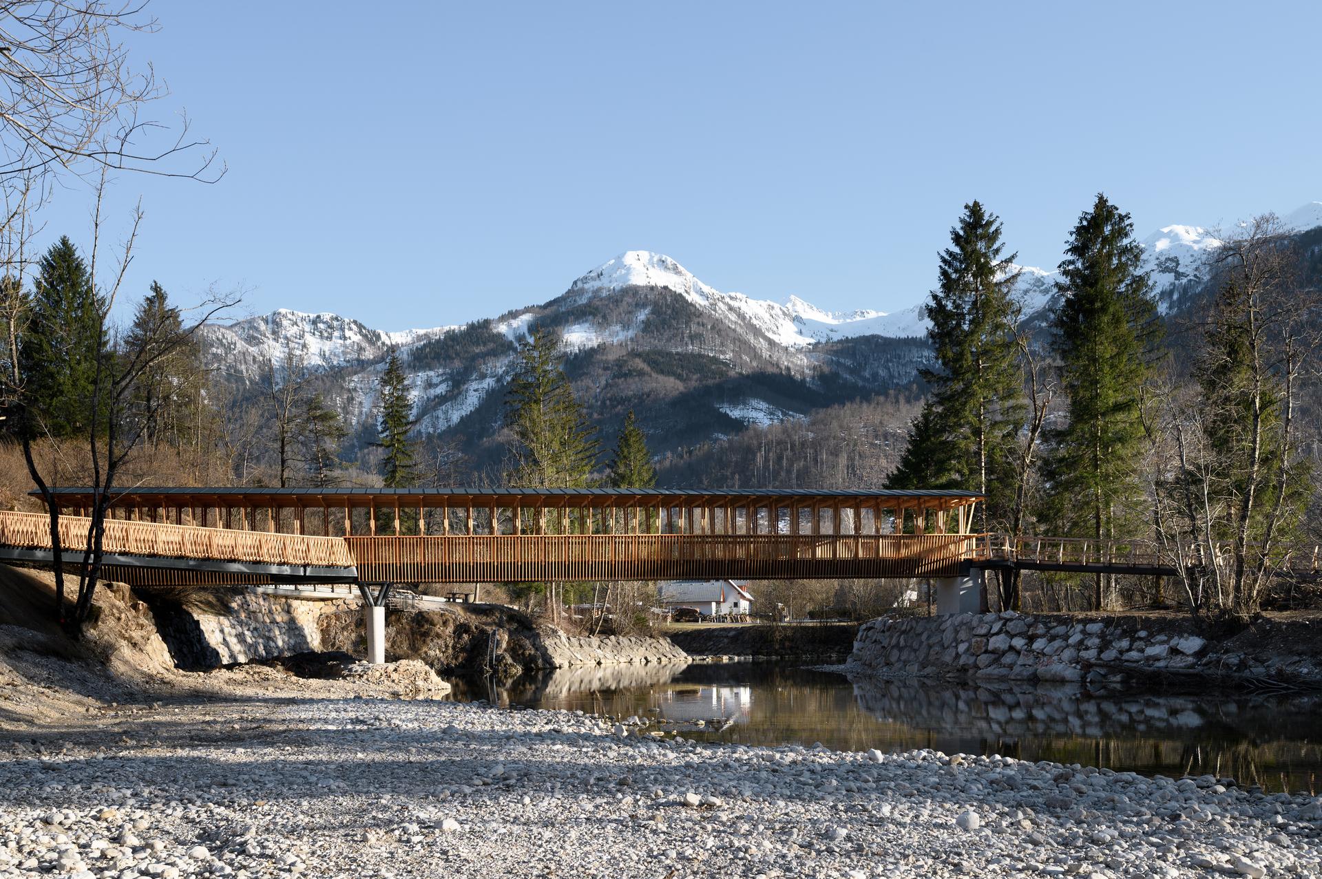 Cycling and Pedestrian Bridge in Bohinj Slovenia - image 10