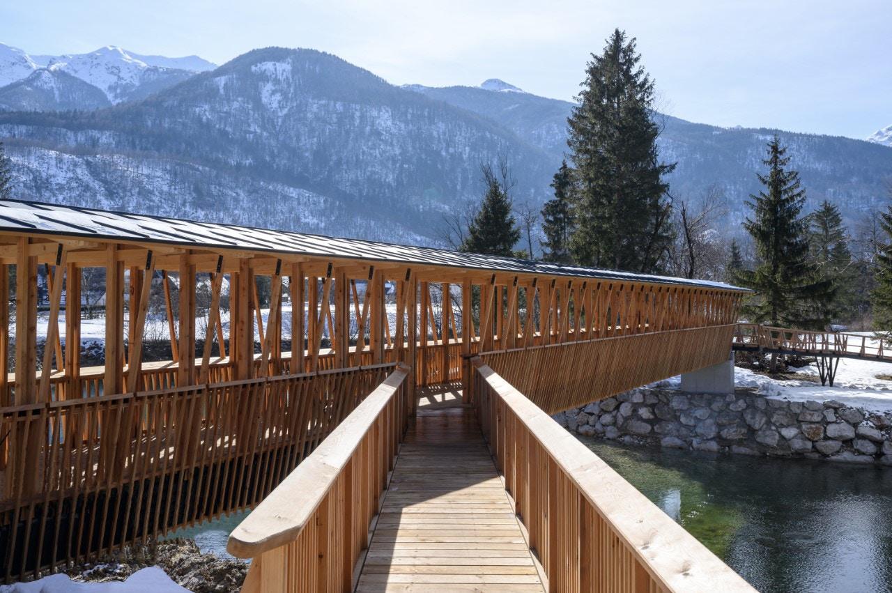 Cycling and Pedestrian Bridge in Bohinj Slovenia - image 11