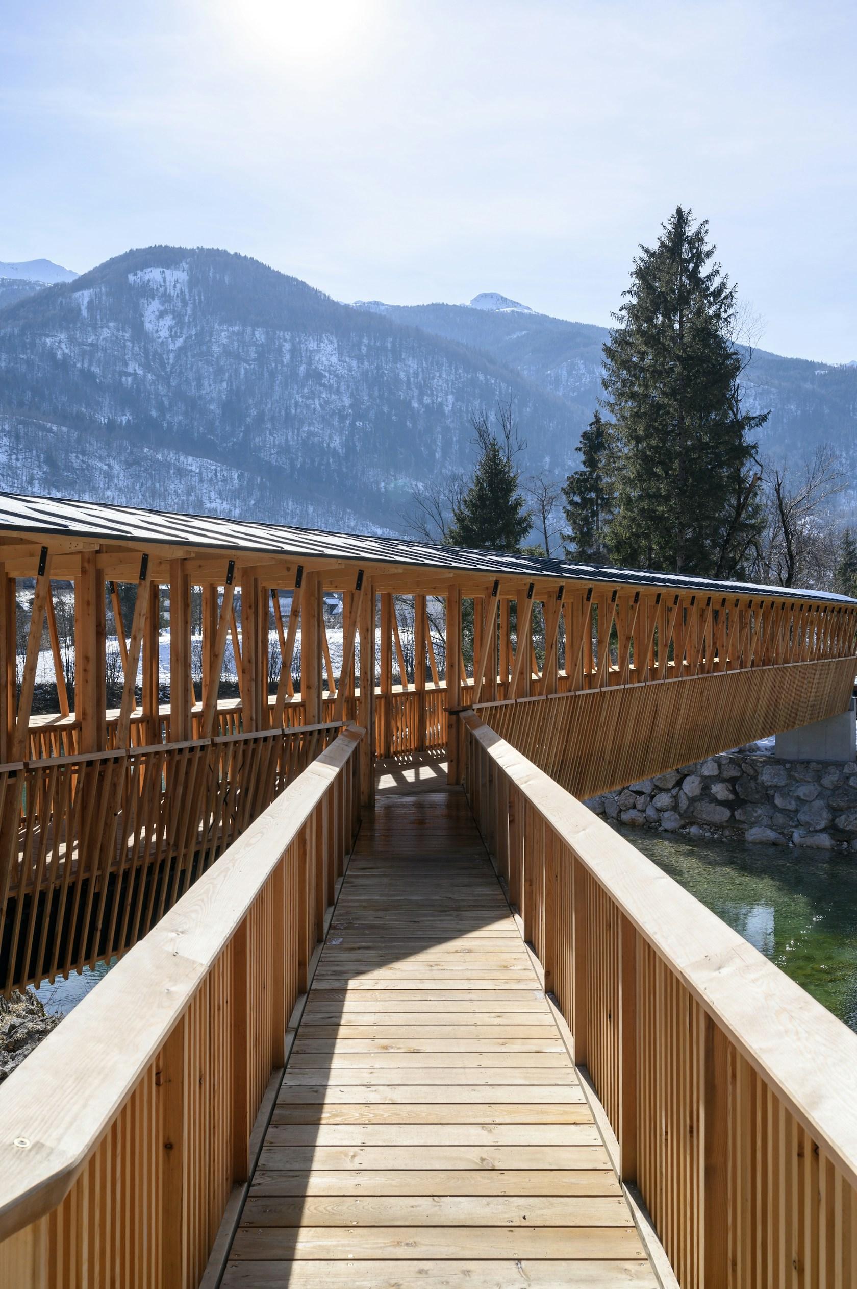Cycling and Pedestrian Bridge in Bohinj Slovenia - image 12