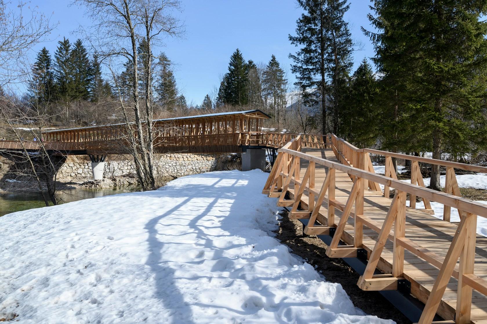 Cycling and Pedestrian Bridge in Bohinj Slovenia - image 14