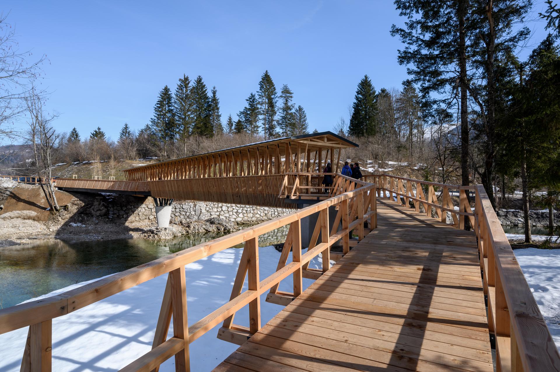 Cycling and Pedestrian Bridge in Bohinj Slovenia - image 15