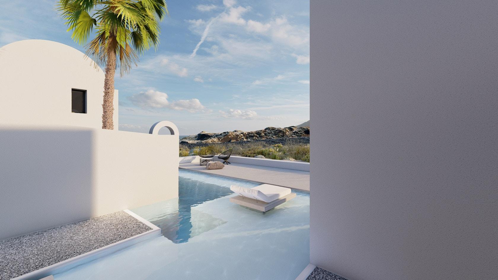 Arched residencies in Santorini island - image 35