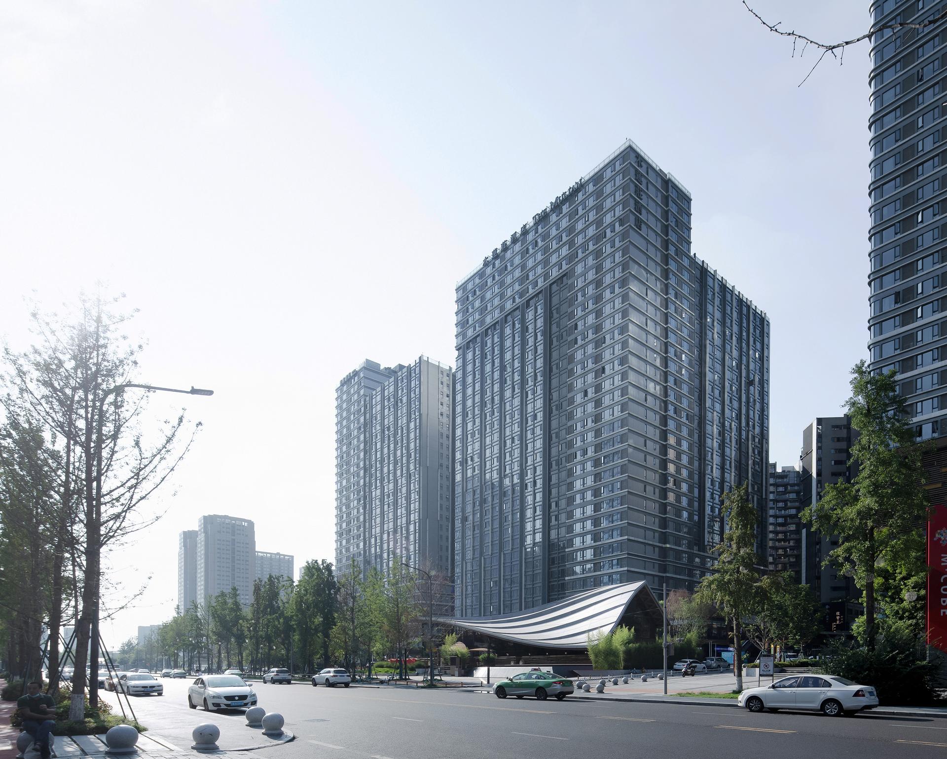 A Breath of Nature in City- Timber-Roofed Restaurant on Jiaozi Avenue