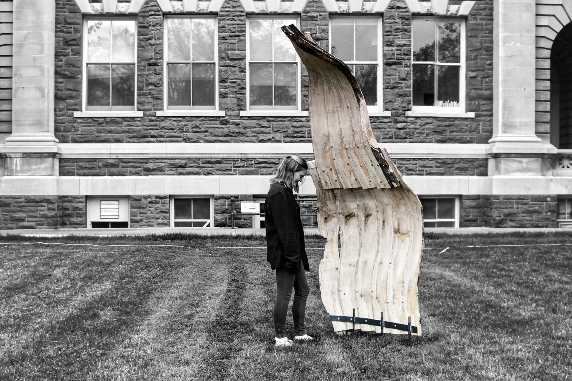 Digital Curvature — Experimental Study of Digital Wood Fabrication
