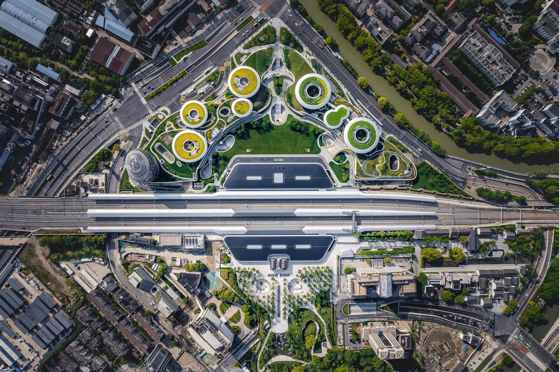 The "Train Station in the Forest" – Jiaxing Railway Station