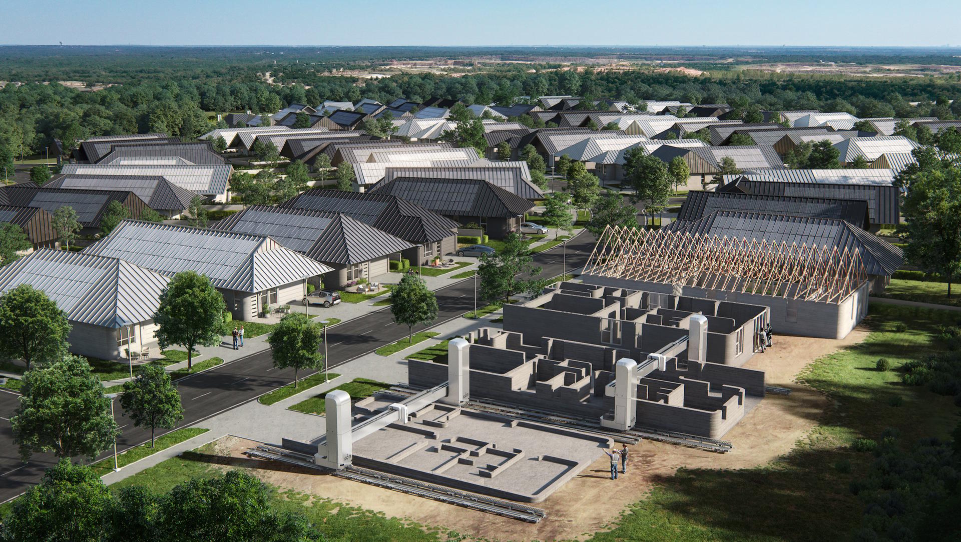 The Genesis Collection at Wolf Ranch: 3D-Printed 100-Home Community