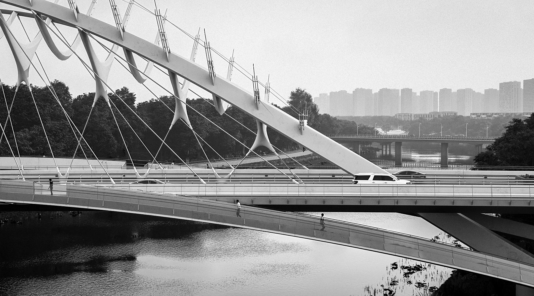 The Brocade Loom, Qinhuai New River Bridge