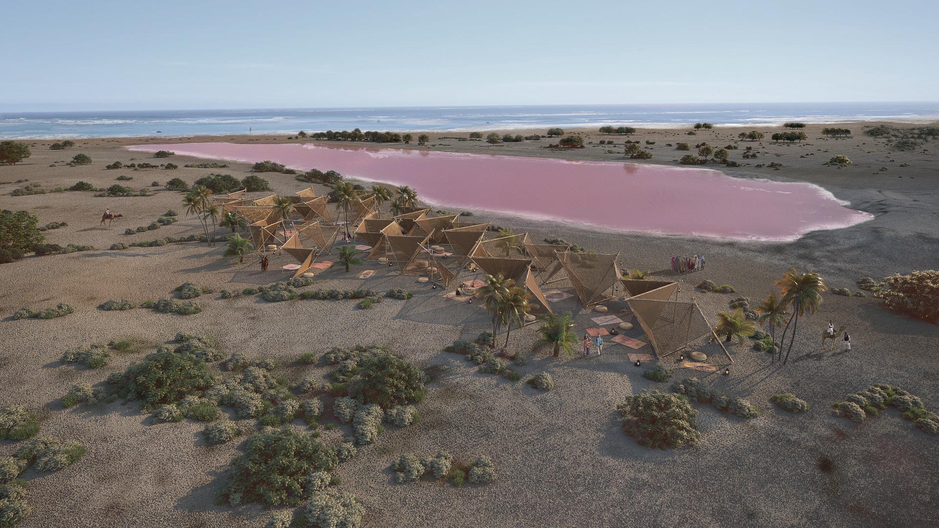 Left-Right(Pink Lake)